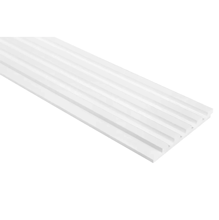 lamele ścienne białe do malowania 270cm wąskie detal od boku Mardom Decor Stretto L0101