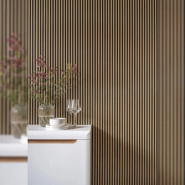 Lamele ścienne Dąb Naturalny L0105T – zdjęcie lifestyle 8 z kolekcji Lamele Ścienne Stretto.