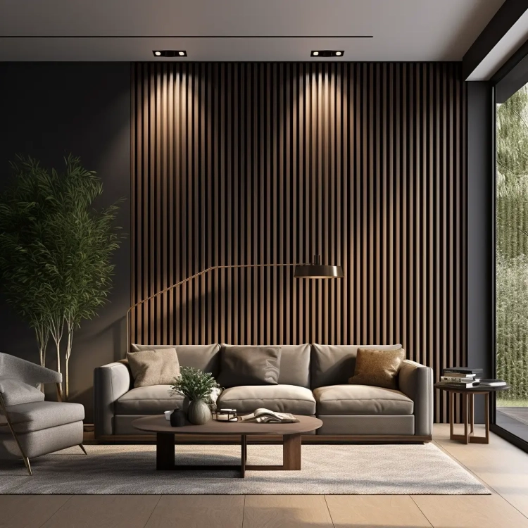 Lamele ścienne Dąb Naturalny L0105T – zdjęcie lifestyle 14 z kolekcji Lamele Ścienne Stretto.