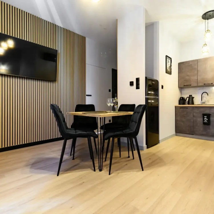 Lamele ścienne Dąb Ciemny L0204T – zdjęcie lifestyle 12 z kolekcji Lamele Ścienne Medio.