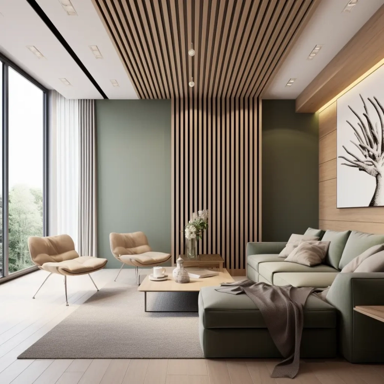 Lamele ścienne Dąb Jasny L0202T – zdjęcie lifestyle 5 z kolekcji Lamele Ścienne Medio.