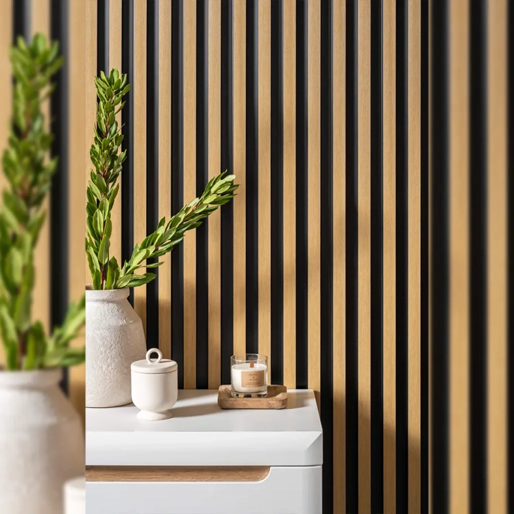 Lamele ścienne Dąb Naturalny L0305 – zdjęcie lifestyle 5 z kolekcji Lamele Ścienne Largo.