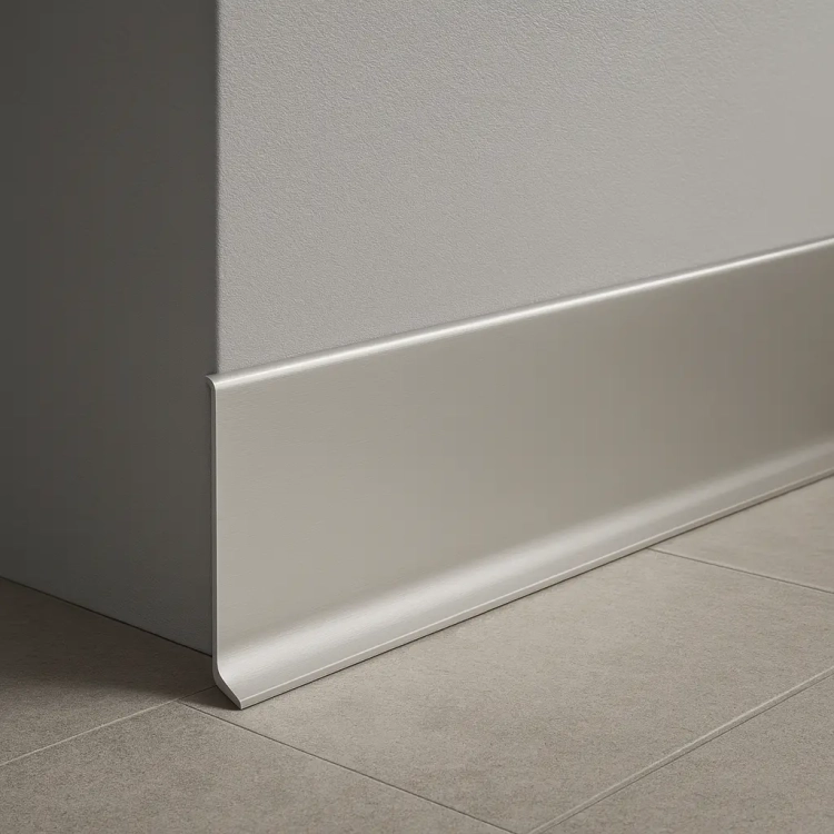 Listwa Przypodłogowa Aluminiowa 10 cm Anodowana AF100A w Aranżacji Wnętrza