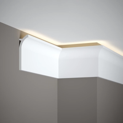 Wysoka Listwa Oświetleniowa LED Przysufitowa 13,5cm do Malowania QS011