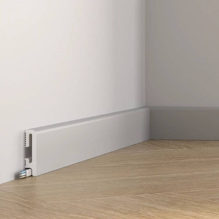 Listwa przyppodłogowa szara 6cm Durofit PF060G premium floor zbliżenie.webp
