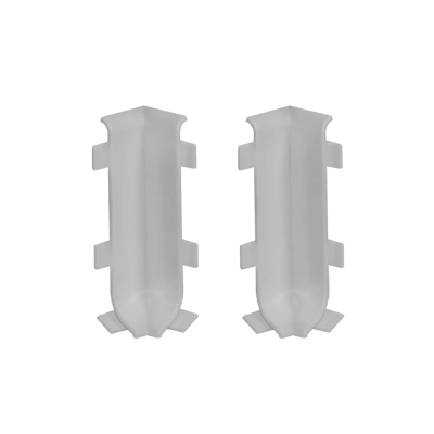 Narożniki Wewnętrzne 5,9 cm Jasnoszare do Listwy Aluminiowej LP59-RAL7035
