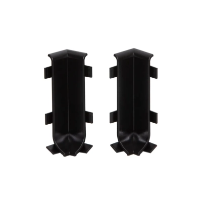Narożniki Wewnętrzne 5,9 cm Czarne do Listwy Aluminiowej LP59-RAL9005