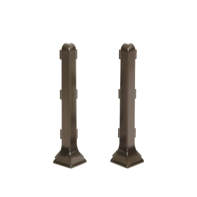 Narożniki Zewnętrzne 8 cm Kawowe do Listwy Aluminiowej LP80-EC40S
