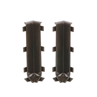 Narożniki Wewnętrzne 8 cm Kawowe do Listwy Aluminiowej LP80-EC40S