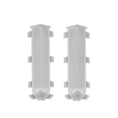 Narożniki Wewnętrzne 8 cm Platynowe do Listwy Aluminiowej LP80-EC43S