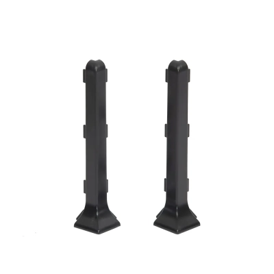Narożniki Zewnętrzne 8 cm Ciemnoszare do Listwy Aluminiowej LP80-RAL7021