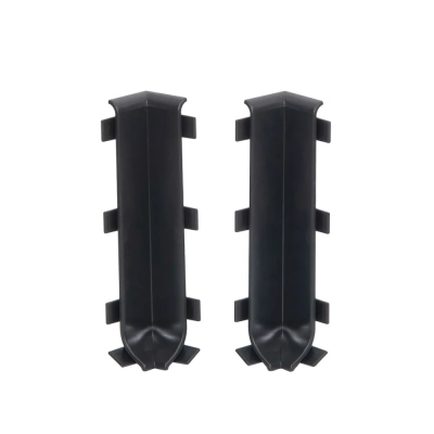 Narożniki Wewnętrzne 8 cm Ciemnoszare do Listwy Aluminiowej LP80-RAL7021