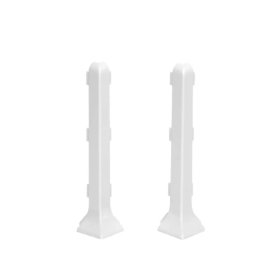 Narożniki Zewnętrzne 8 cm Białe do Listwy Aluminiowej LP80-RAL9003