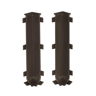 Narożniki Wewnętrzne 10 cm Kawowe do Listwy Aluminiowej LP100-EC40S