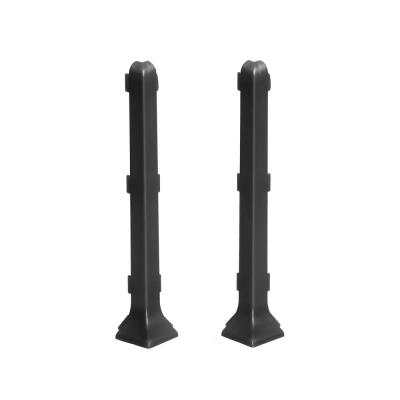 Narożniki Zewnętrzne 10 cm Ciemnoszare do Listwy Aluminiowej LP100-RAL7021