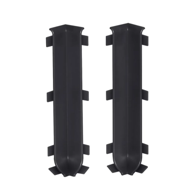 Narożniki Wewnętrzne 10 cm Ciemnoszare do Listwy Aluminiowej LP100-RAL7021