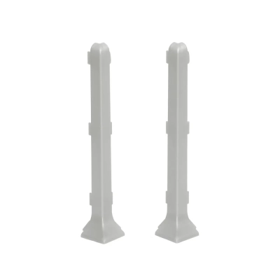 Narożniki Zewnętrzne 10 cm Jasnoszare do Listwy Aluminiowej LP100-RAL7035