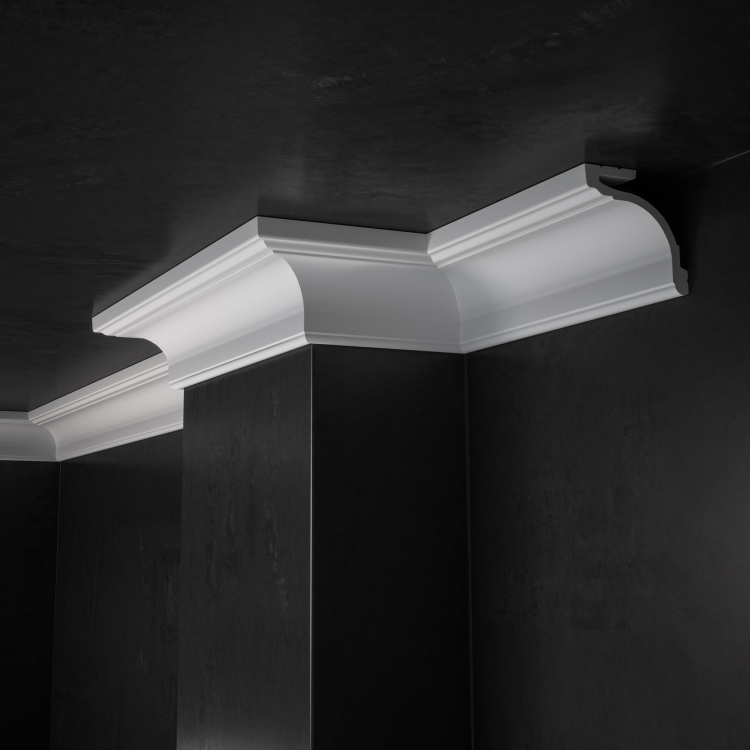 Nowoczesna Listwa Oświetleniowa LED Karniszowa 8,6cm do Malowania LK-05 Creativa