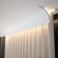 Wysoka Gładka Listwa Oświetleniowa LED Karniszowa 12cm do Malowania LK-06 Creativa