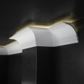 Zaokrąglona Listwa Oświetleniowa LED Karniszowa 12cm do Malowania LK-06 Creativa