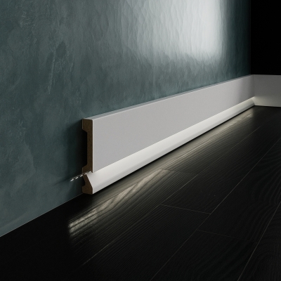 Wysoka Listwa Oświetleniowa LED Przypodłogowa 10cm do Malowania LPC-29LE Creativa