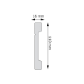 Zdjęcie Wymiarów Wysoka Listwa Przypodłogowa Inox 11cm LPC-20 INOX Creativa