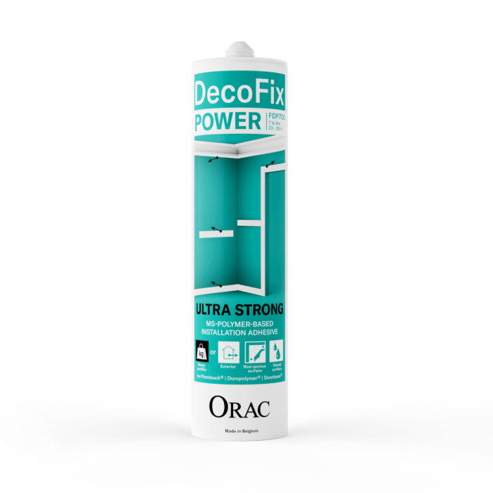 Klej do mocowania ciężkich profili i na trudne powierzchnie DecoFix Power FDP700 Orac Decor